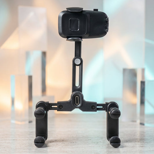 Car Rear View Mirror Phone Holder 360 Adjustable Retractable