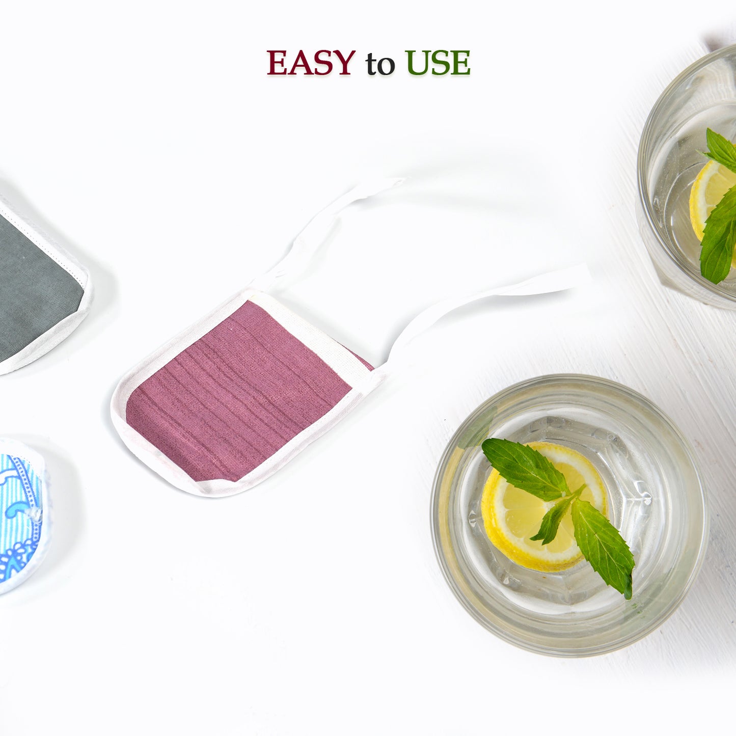 4682 Cotton Water Filter Non Plastic Water Filter Covers Double Layered Cotton Reusable Water Filter For Home Office Multiuse Cover