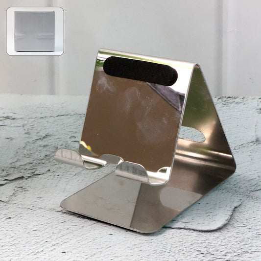 Stainless Steel Universal Mobile Tablet Stand Holder - (1 Pc)