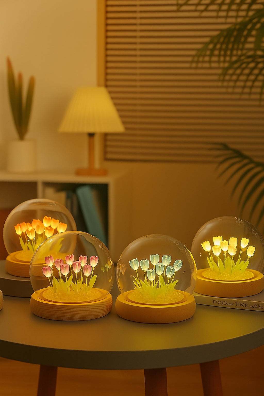 DIY Flower Dome LED Night Lamp Decorative Table Light Kit