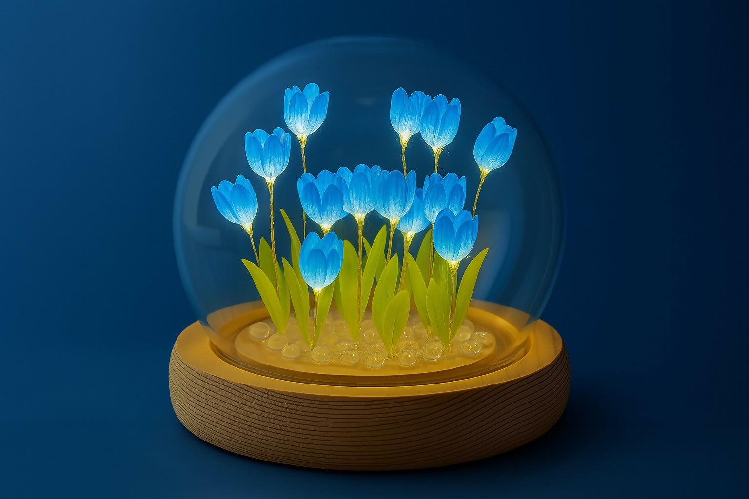 DIY Flower Dome LED Night Lamp Decorative Table Light Kit