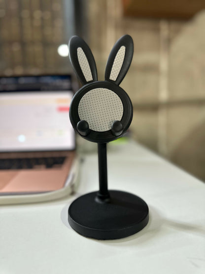 Cute Bunny Mobile Stand Holder for Desk & Kids Study Table (Color may vary)