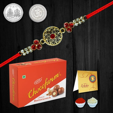 Multicolor Bracelet  Rakhi (K1_405_b32)  Chocolate Butterscotch  Rakhi Gift Chocolate For Brother  Rakhi For Kids  Rakhi For Brother  Rakhi Bhaiya  Rakhi For Brother With Gift  Bracelets For Men Stylish  Rakhi Combo For Brother