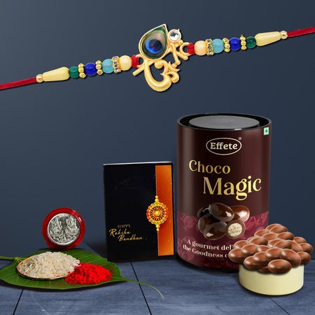 Rakhi (K1_438_em)  Chocolate Magic Rakhi Combo With Card And Chocolate Chocolates Gift Pack Rakhi  Chocolate For Brother Rakhi With Gift Set Of 1 Rakhi