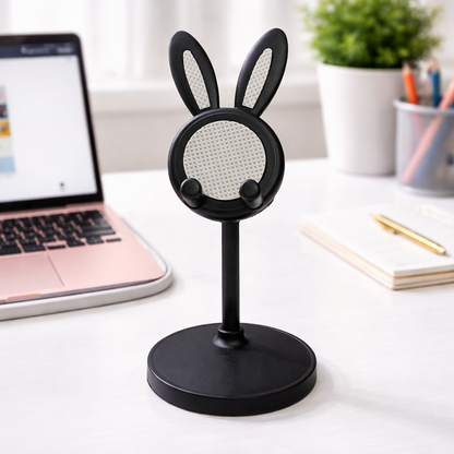 Cute Bunny Mobile Stand Holder for Desk & Kids Study Table (Color may vary)