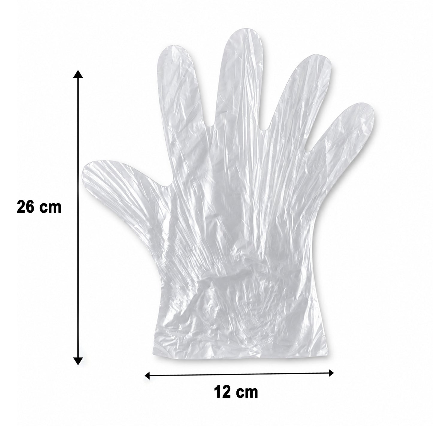Disposable Medium Plastic Gloves (100 Pc)