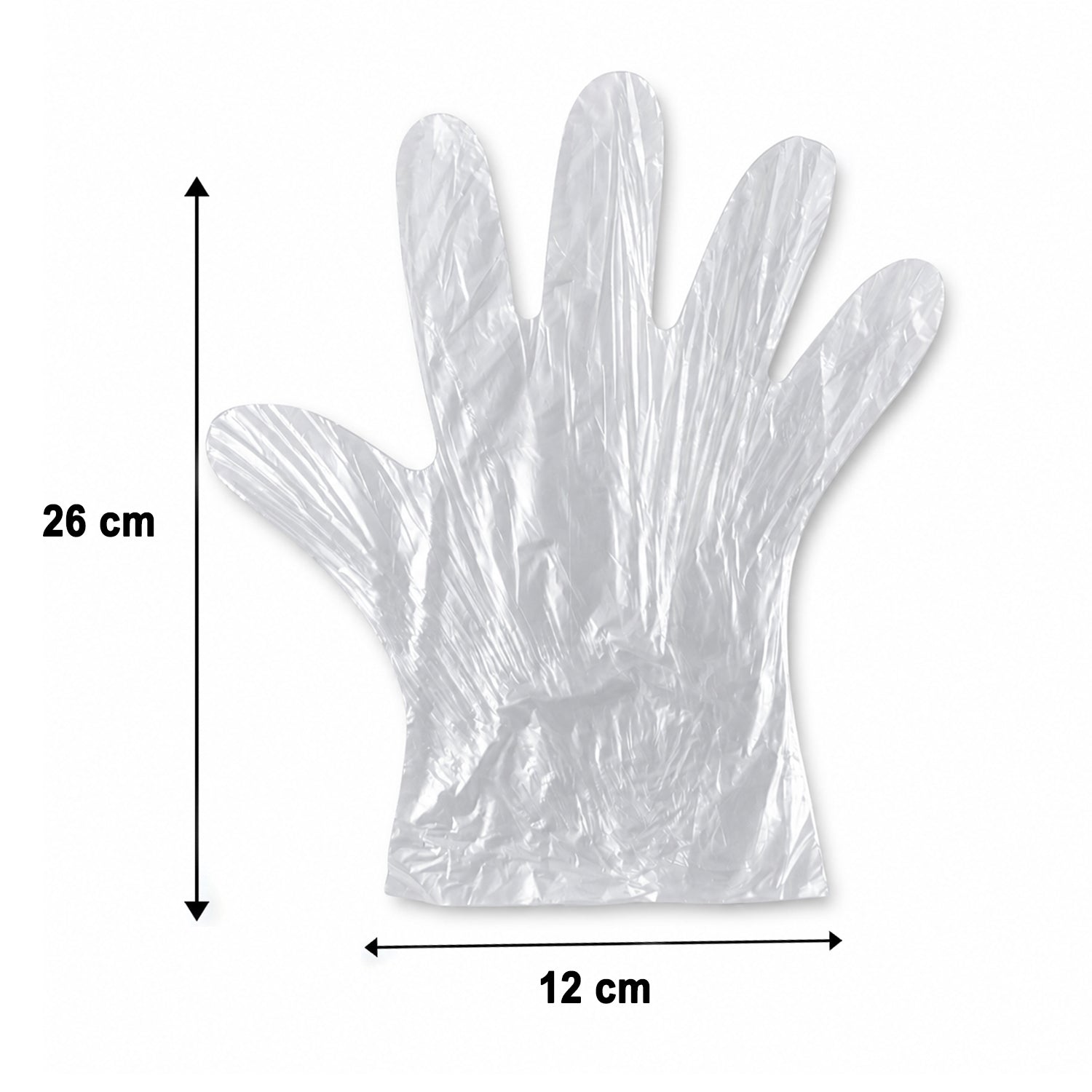 Disposable Medium Plastic Gloves (100 Pc)