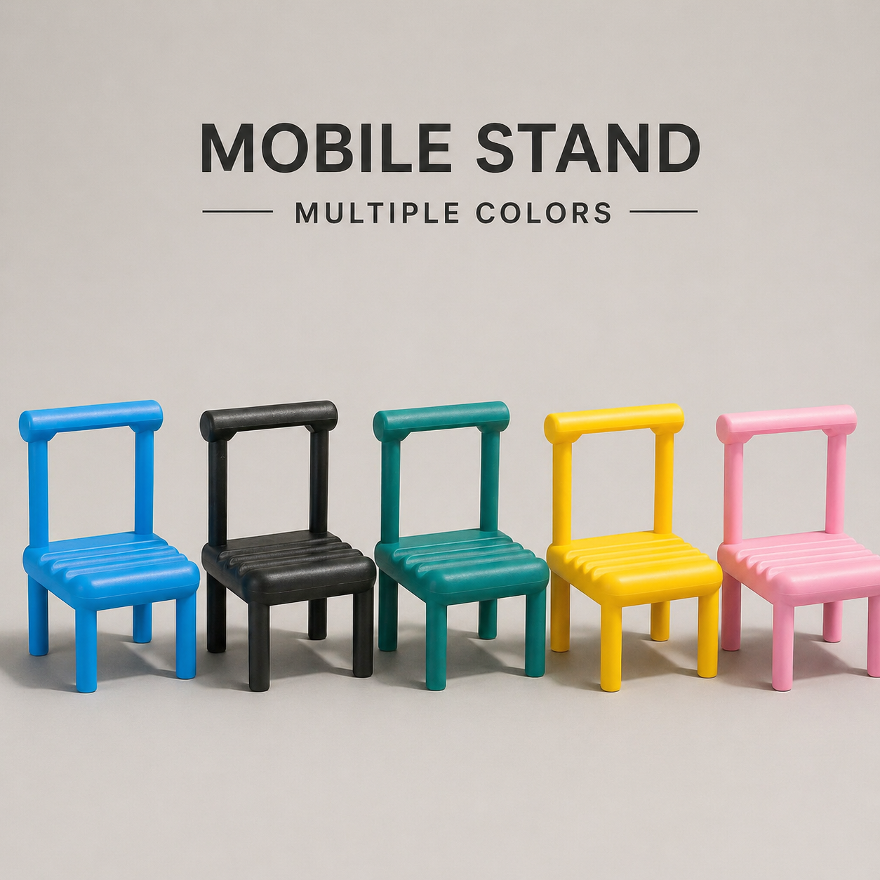 Mini Chair Mobile Stand Holder for Desk & Study Table Use(Color may vary)