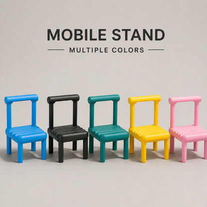 Mini Chair Mobile Stand Holder for Desk & Study Table Use(Color may vary)