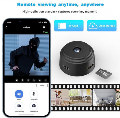 WiFi Camera Security Camera for Home Outdoor High HD Focus Magnet Mini WiFi Magnetic Live Stream Night Vision IP Wireless 1080P Audio Video CCTV for Home and Office Monitor (JF29)