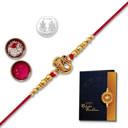 Rakhi Combo With (K1_4) With Pooja Coin  Rakhi Greeting Card Chandi Ki Rakhi Lumba Rakhi For Bhabhi Bhai Bhabhi Rakhi Set Kundan Rakhi Rakhi Cards