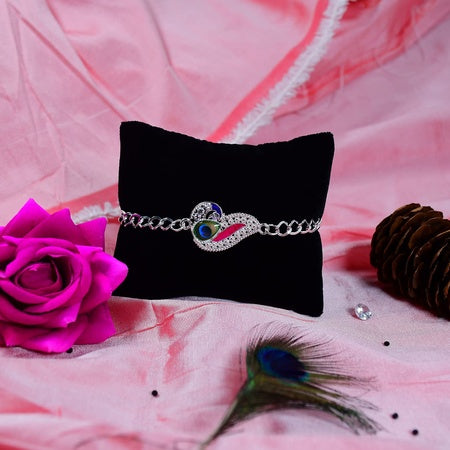 Rakhi For Brother Set Of 1 With Dish Silver Coin  Greeting Card Rakhi For Brother And Bhabhi Rakhi With Gift For Brother Rakhi For Kids Rakhi Set Rakhi Combo (K1_c11_aa3)