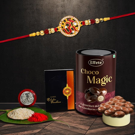 Rakhi (K1_272_em)  Chocolate Magic Rakhi  Chocolate For Brother Rakhi With Chocolate Rakhi With Gift Rakhi Combo Set Of 1 Rakhi Chocolate