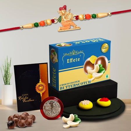 Multicolor Tricoloured Rakhi  Bracelet (K1_270_ads)  Almond Milk Drink With Silver Color Pooja Coin Roli Chawal  Greeting Card Occasion Rakhi For Brother With Gift Rakhi With Milkshake Rakhi Combo For Brother Flavoured Milk Set Of 1 Rakhi