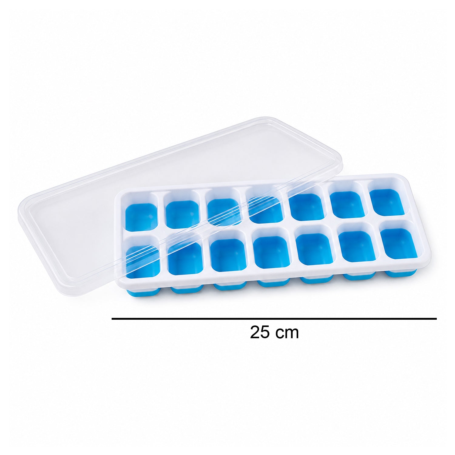 Multipurpose Plastic Ice Cube Tray With Lid (1 Pc 14 Gride)