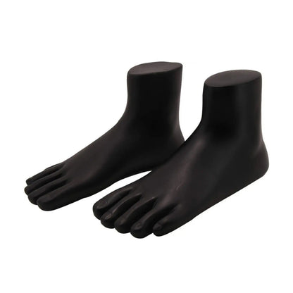 Premium Black Foot Mannequin Display Stand (1 Pair)