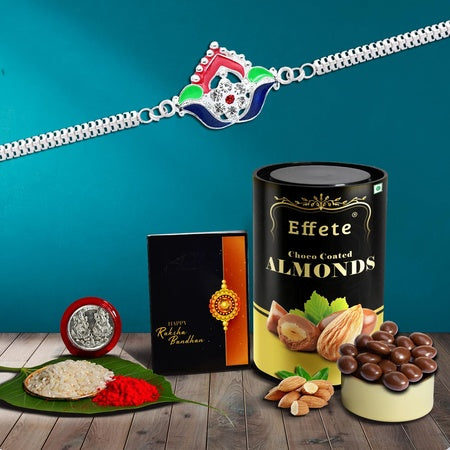 (K1_c9_ep) Multicolor Bracelet Rakhi  Chocolate Peanuts  Rakhi For Brother With Gift  Bracelets For Men Stylish  Rakhi Combo For Brother  Rakshabandhan Gift