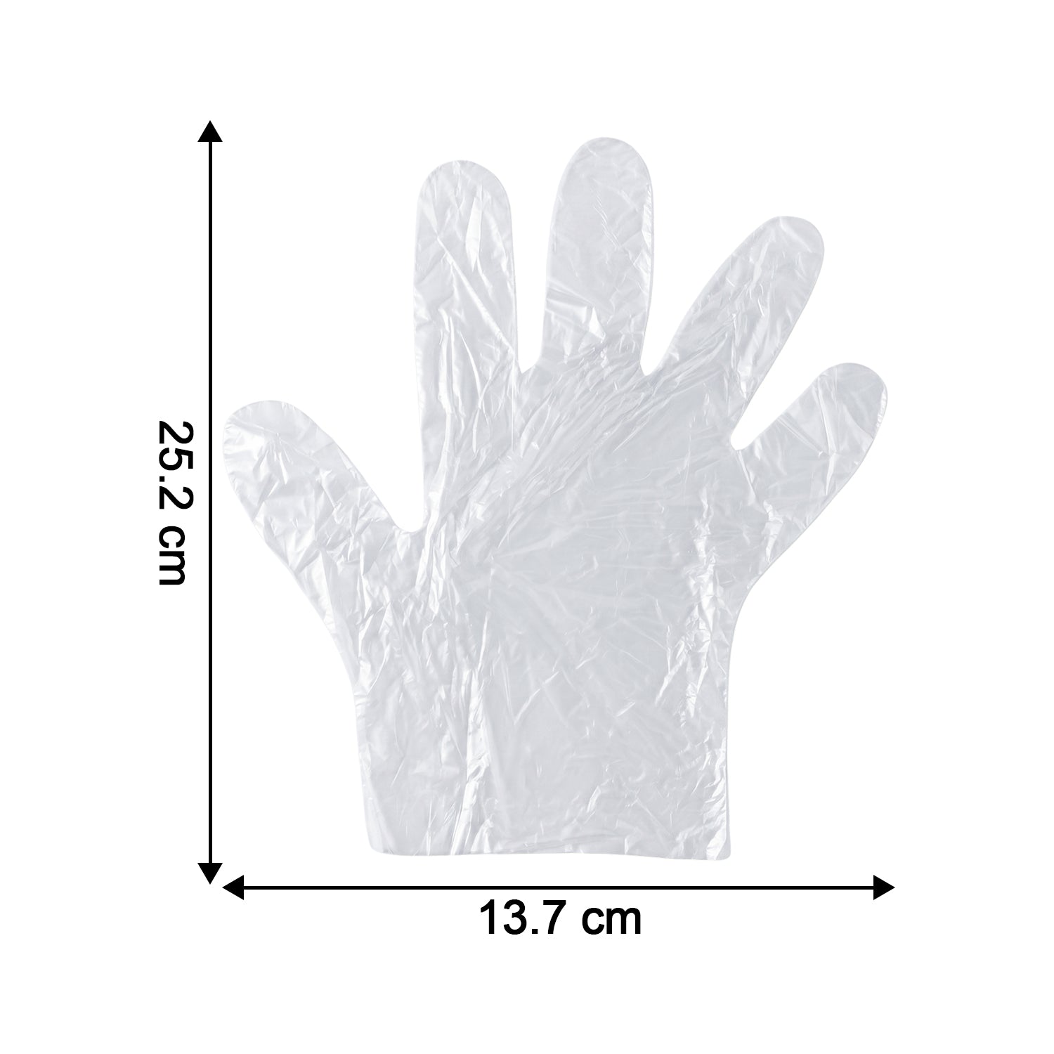 Disposable Clear Plastic Gloves (100 Pc Large)