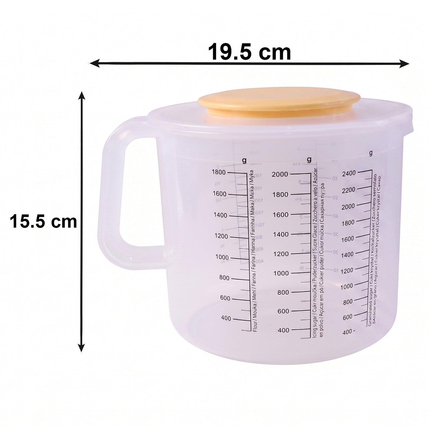 Plastic Measurement Storage Box With Lid  1 Pc