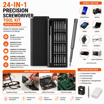 24 In 1 Precision Screwdriver Tool Kit  Big Size (1 Set)