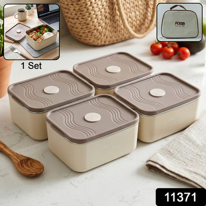 Insulated Tiffin Lunch Box  Keeps Food Warm  Cool