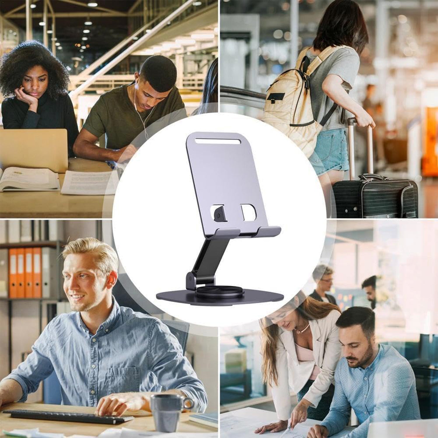 Mobile Stand Foldable  360 Rotatable Mobile Stand (1 Pc)