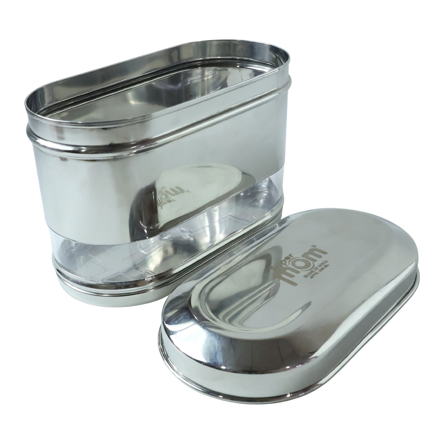 Supermom Premium Stainless Steel Modular Oval Canister (1500 Ml)