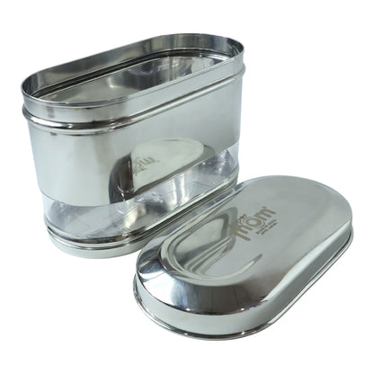 Supermom Premium Stainless Steel Modular Oval Canister (1500 Ml)