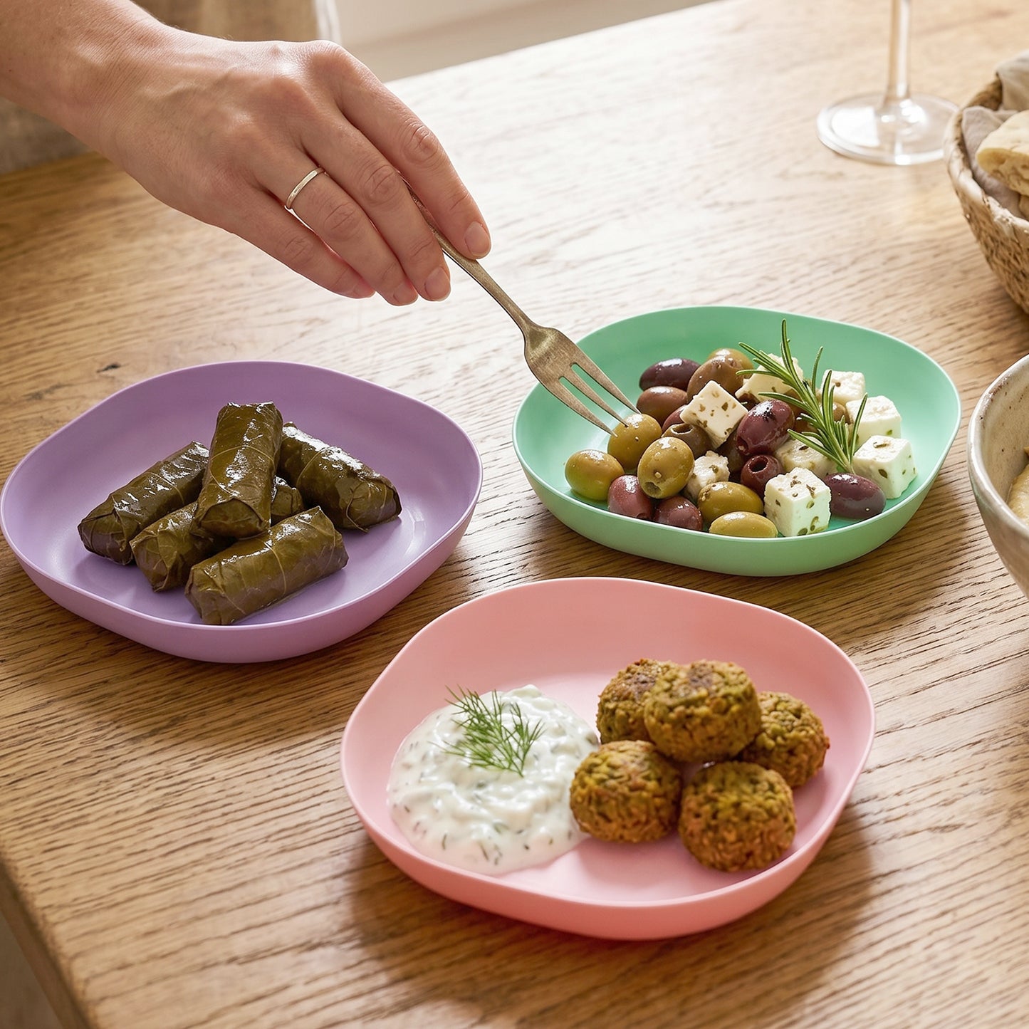 11 In 1 Multipurpose Plastic Snack Serving Tray Plates  (1 Set)