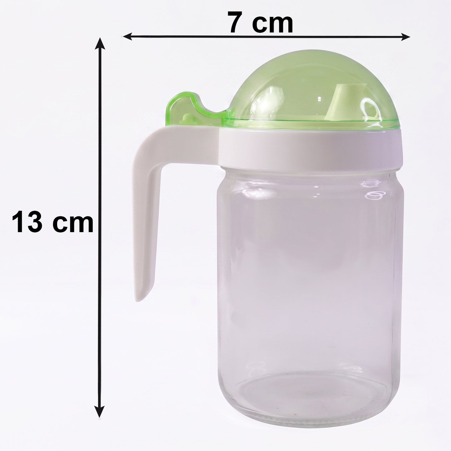 Glass Oil Bottle With Lid - 580ml Capacity Perfect For Oil