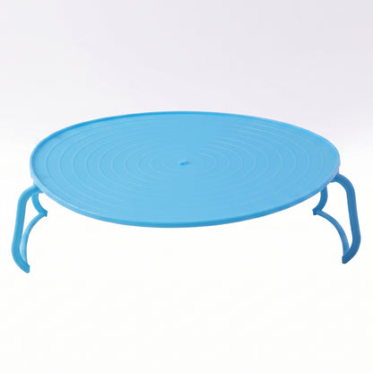 Decorative Non-slip Plastic Serving Tray With Stand (1 Pc)