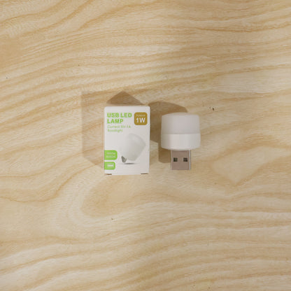 Yellow Usb Led Lamp Night Light Plug Small Led Nightlight  (1 Pc)