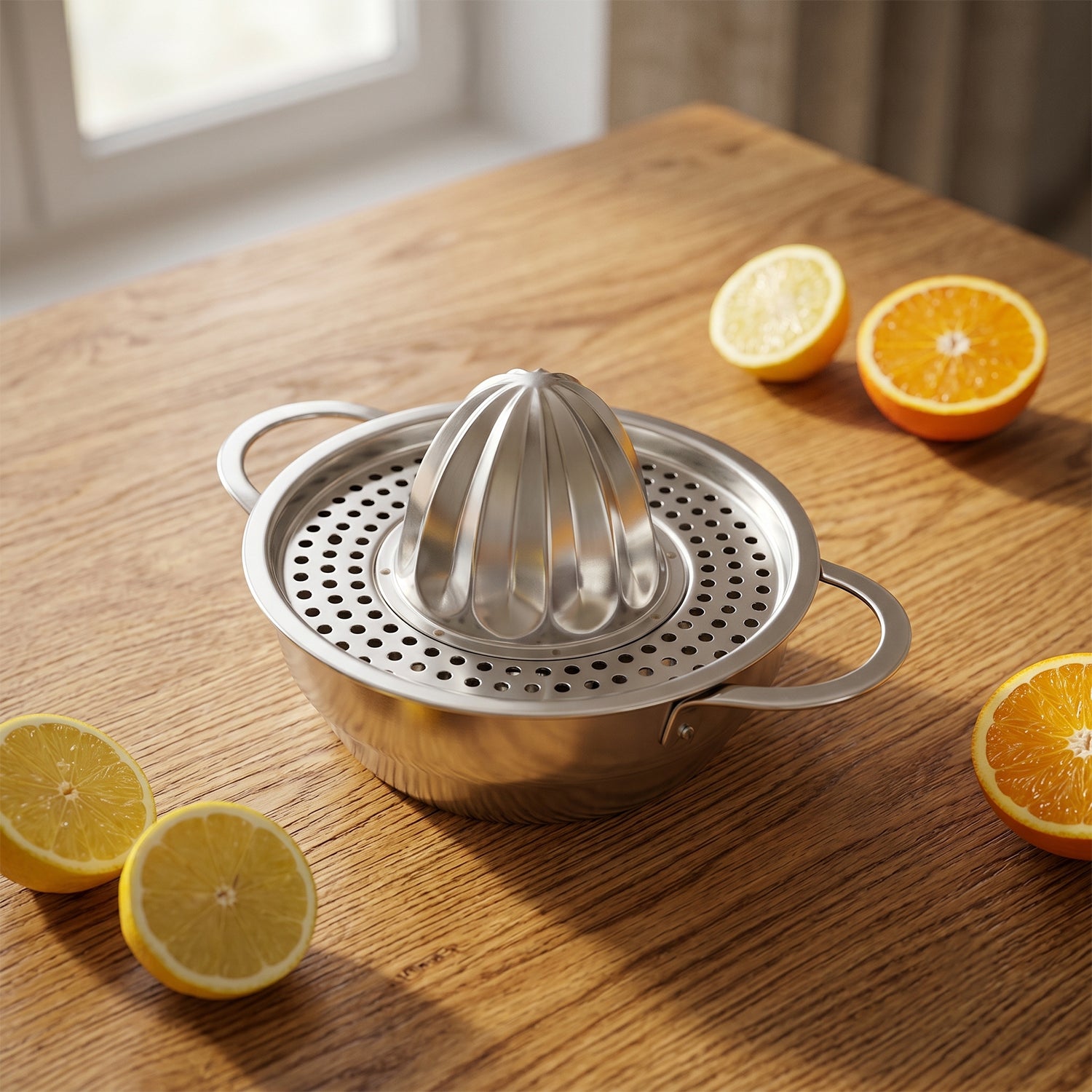 Stainless Steel Citrus Juicer  Easy Manual Hand Press For Fresh Juice