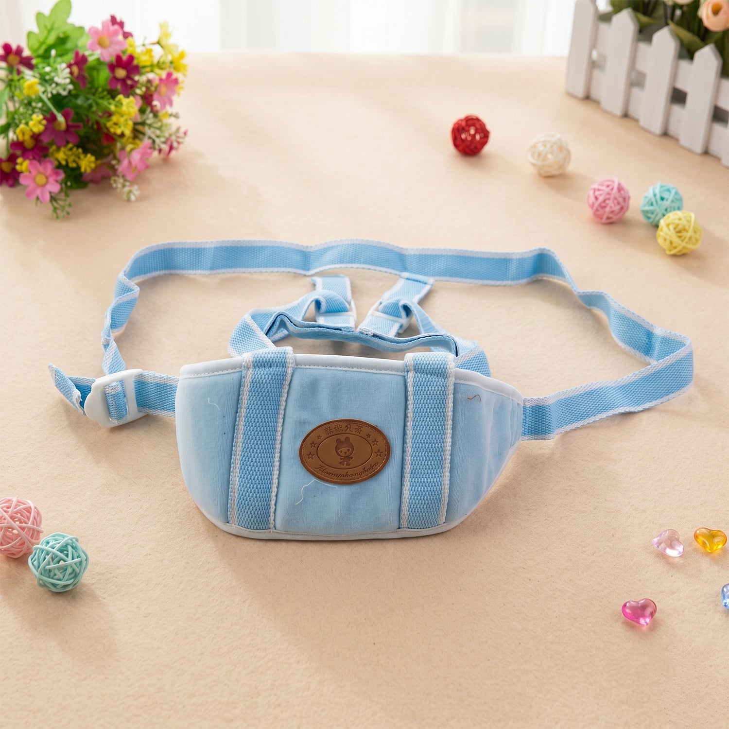 Baby Walking Assist Belt Toddler Learning Walk Harness With Handle (1 Pc)