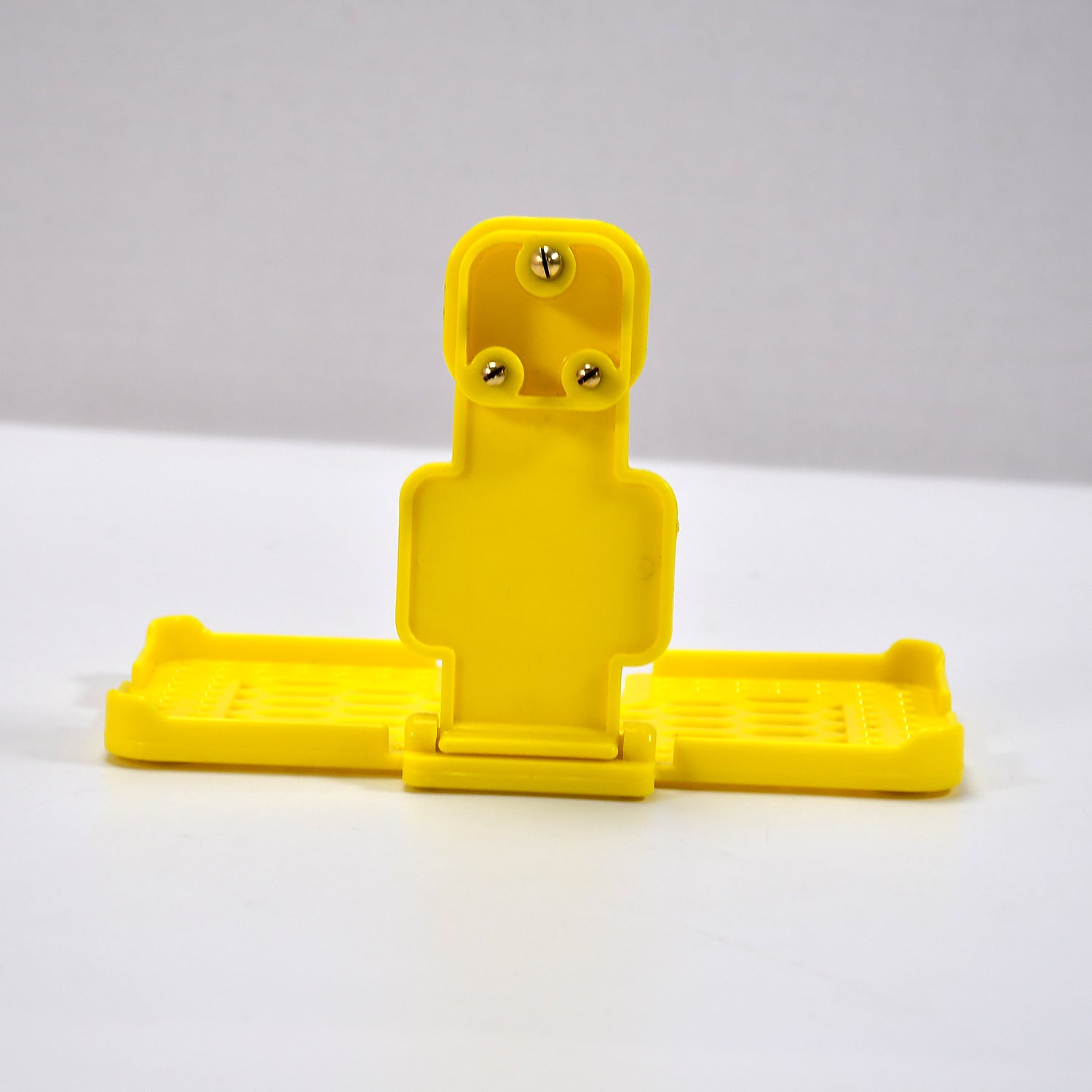 6498 Multi-purpose Wall Holder Stand For Charging Mobile Just Fit In Socket And Hang (Yellow)