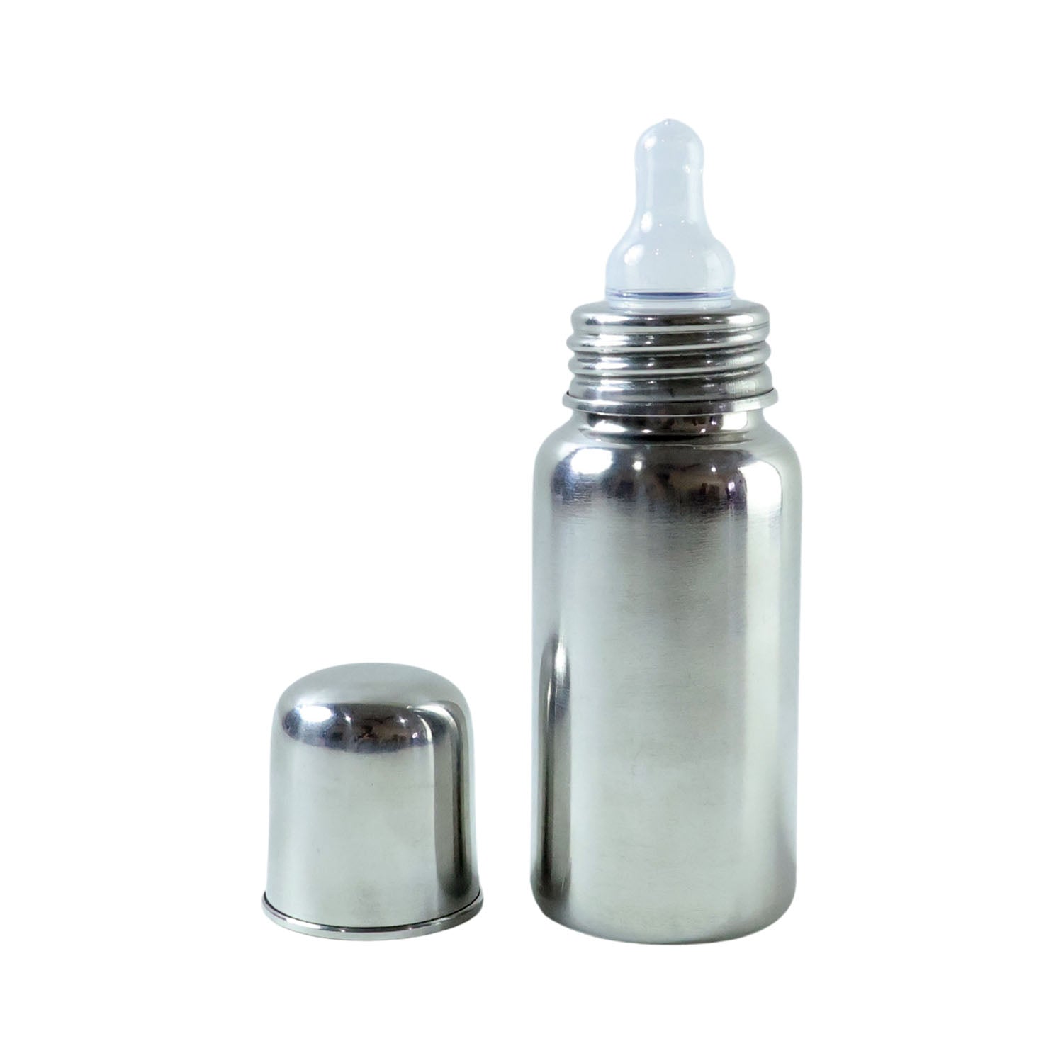 Stainless Steel Baby Feeding Bottle 200ml