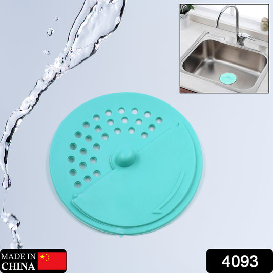 4093 Drain Cover Round Rubber Anti-odor Floor Drain Shower Waste Water Drainer Bathroom Filter Kitchen Sink Filter Silica Gel Hole Bath Plug For Toilet Kitchen Balcony 1pcs