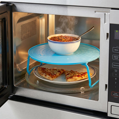 Decorative Non-slip Plastic Serving Tray With Stand (1 Pc)