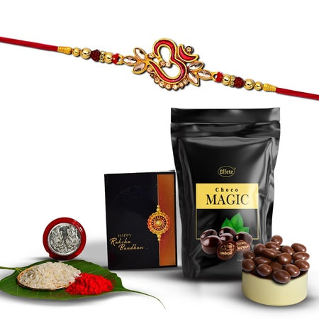 Rakhi (K1_552_sm)  Choco Magic (Pouch) Rakhi For Brother With Gift Rakhi With Chocolate Rakhi Combo For Brother Set Of 1 Rakhi Chocolate