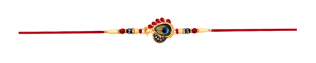 Peacock Feathers Rakhi