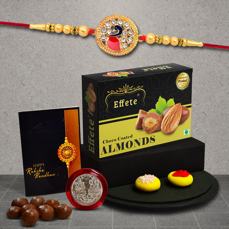 Rakhi Kit With Card Roli Chawal  Coin