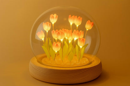 DIY Flower Dome LED Night Lamp Decorative Table Light Kit