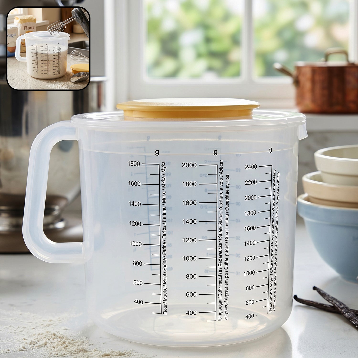 Plastic Measurement Storage Box With Lid  1 Pc