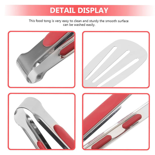 Stainless Steel Multi Purpose Kitchen Tongs With Anti Slip Grip (1 Pc)