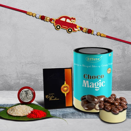 (K1_316_cm) Rakhi Combo With Chocolate Magic Rakhi  Chocolate For Brother Fancy Rakhis For Men Stylish Rakhi With Gift Rakhi Combo Set Of 1 Chocolate