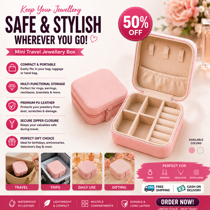 Jewellery Box for Women, Mini Portable Jewelry Box Organiser