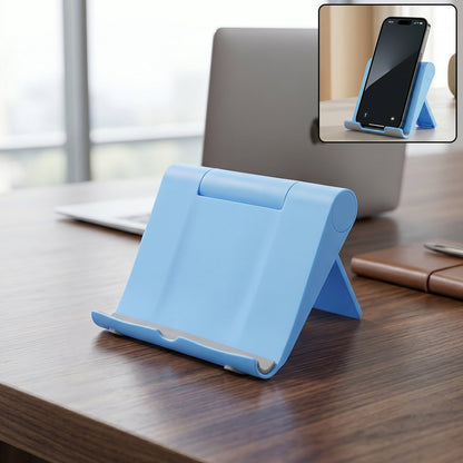 Plastic Foldable Mobile Phone Stand For Desk Use And Video Calls (1 Pc)