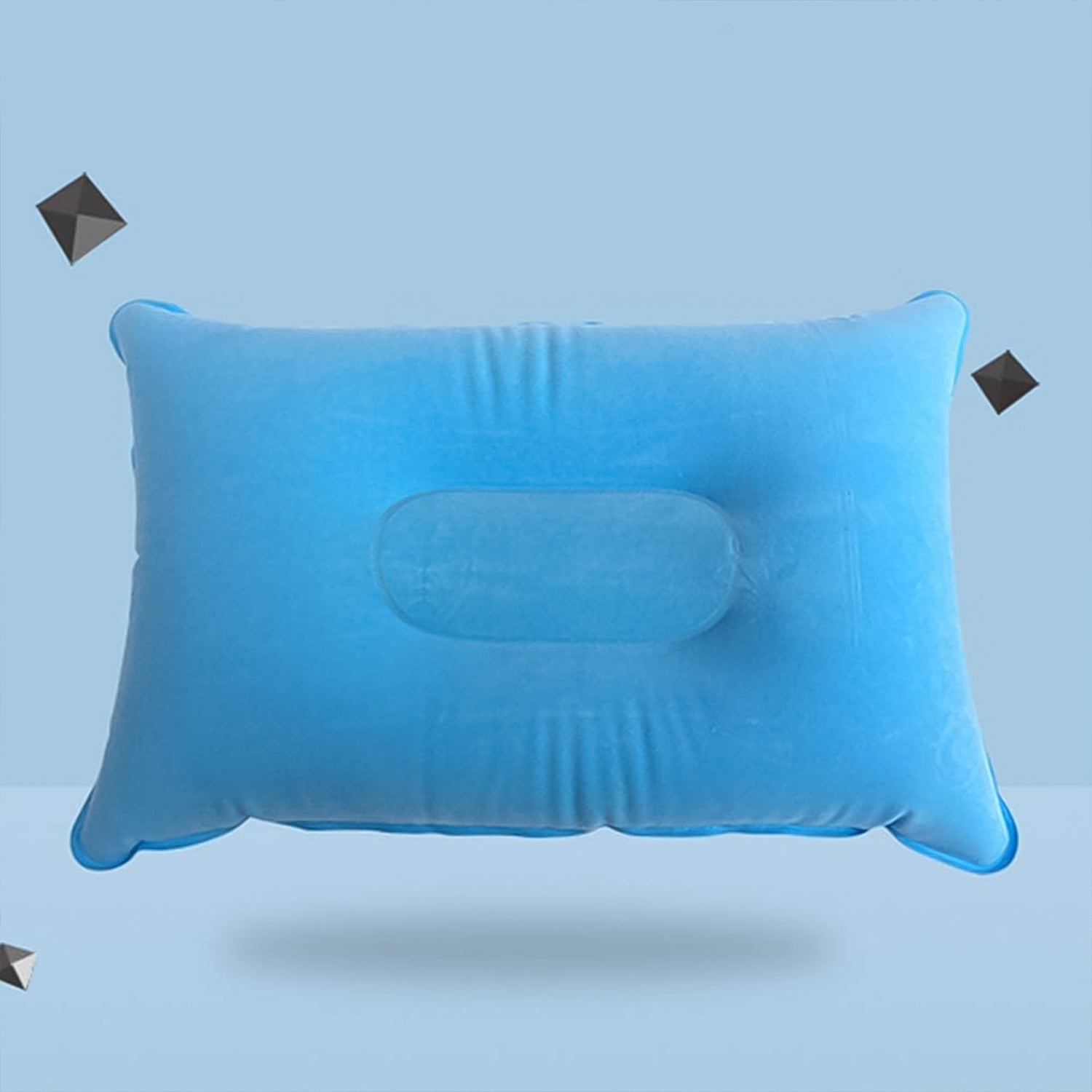 Comfortable Inflating Travel Pillow (3421 Cm  1 Pc  Mix Color)