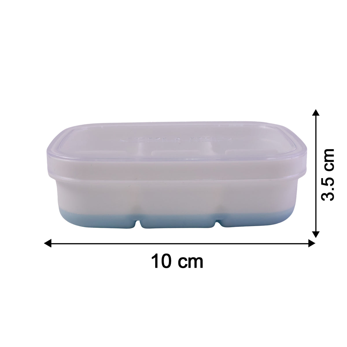 Mini Plastic 6 Cavity Ice Tray - Freeze  Fresh Compact Ice Cube Tray