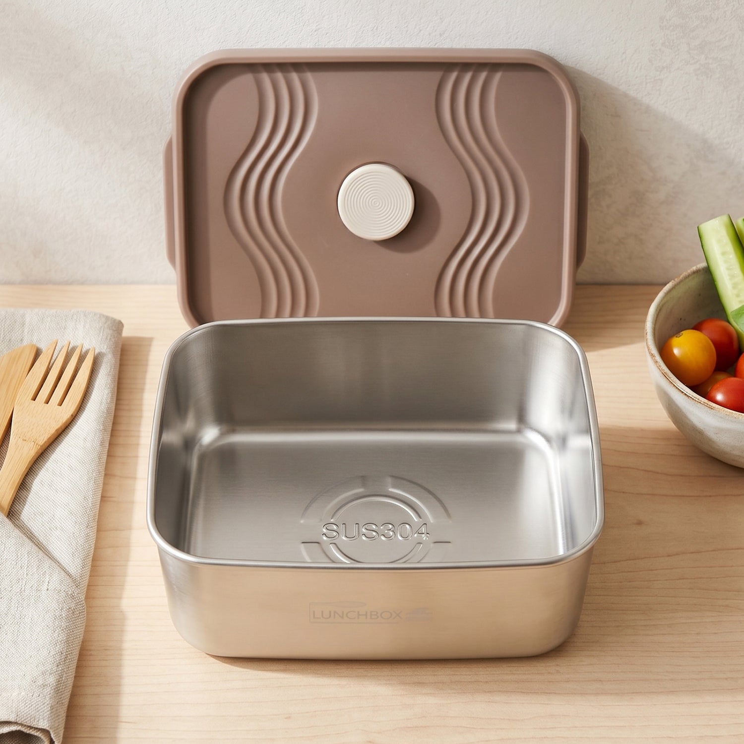 Insulated Tiffin Lunch Box  Keeps Food Warm  Cool